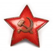 34 мм красная звезда на головные уборы
