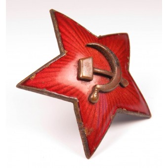 34 мм красная звезда на головные уборы. Espenlaub militaria