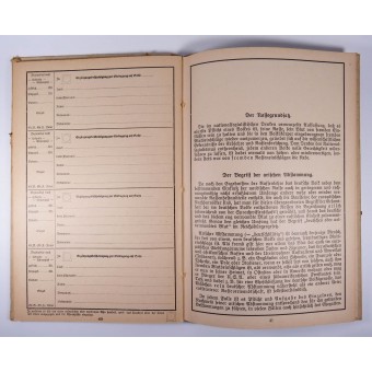 Ahnenpass Voorouderboek van de Arische stamboom. Espenlaub militaria