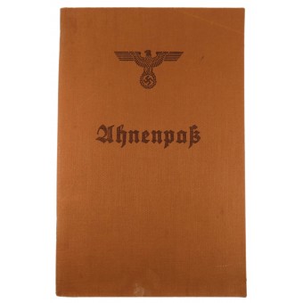 Ahnenpass Arjalaisen sukulinjan esi-isien kirja. Espenlaub militaria