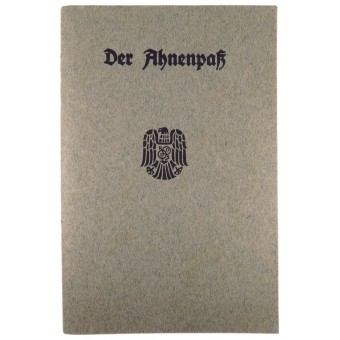 Libro degli antenati di Ahnenpass senza documentazione. Espenlaub militaria