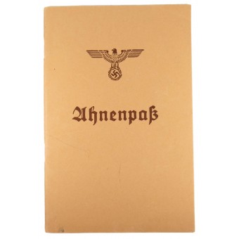 Пустой Ahnenpass Книга предков арийской линии. Espenlaub militaria