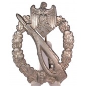 Insignia de asalto de infantería B&N Glanzverzinkt en plata