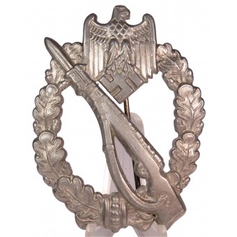 B&N Glanzverzinkt Infantry Assault Badge in Silver. Espenlaub militaria