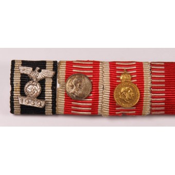 Austrian WW1/WW2 Medal Ribbon Bar for 7 awards. Espenlaub militaria