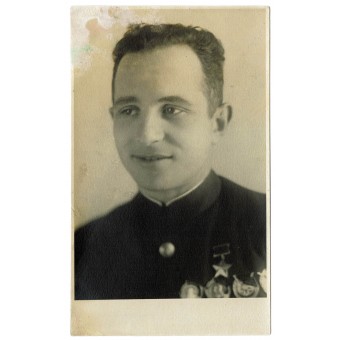 Héroe de la Unión Soviética con uniforme de la Marina Roja. Espenlaub militaria