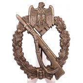 Infanteriattackmärke i brons