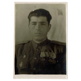 El comandante Pestov con órdenes y medallas. Espenlaub militaria