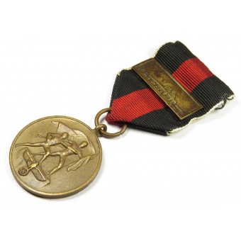 Oktober 1938-medalj med barett från Pragborgen. Espenlaub militaria