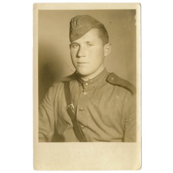 Portret van een soldaat van het Rode Leger. Espenlaub militaria
