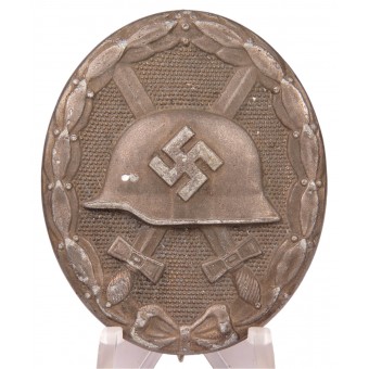 Цинковый знак за ранение в серебре. Espenlaub militaria
