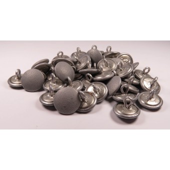 16 mm Uniform Silver Buttons oLc maker. Espenlaub militaria