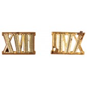 Guld XVII romersk cypher för officerare