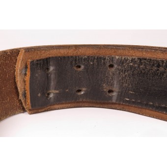 Leather Dress Belt Length 80 cm. Espenlaub militaria