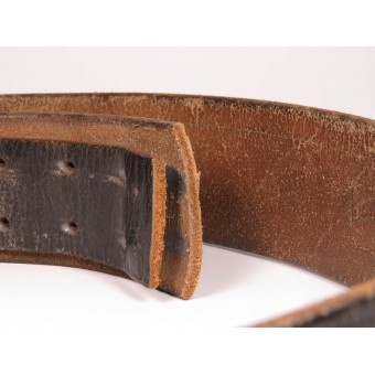 Cinturón de vestir de cuero Largo 80 cm. Espenlaub militaria