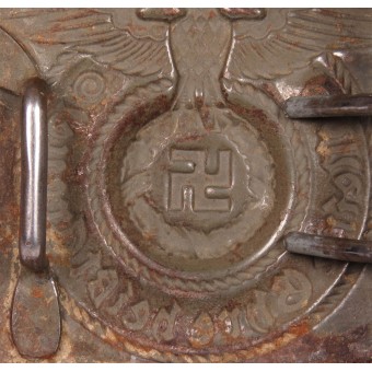 RODO Hebilla de cinturón de acero desnazificado Waffen SS. Espenlaub militaria