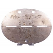 Duits naamplaatje voor vervangend depot VI
