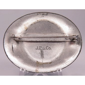 J.B & Co. Reichs Arbeids Dienst brooch made of zinc. Espenlaub militaria