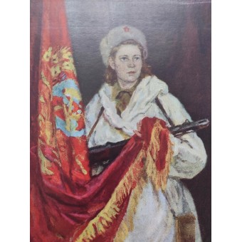 Poster with painting Oath (Клятва) by Lukomsky. Espenlaub militaria