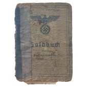 The Soldbuch issued to private from transport unit