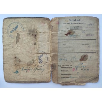 The Soldbuch issued to private from transport unit. Espenlaub militaria