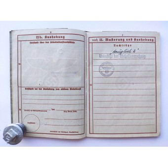 Le document Wehrass pour un membre dArmee-Pferde-Park 590. Espenlaub militaria