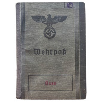 Wehrpass, joka on annettu muusikkolle Wienistä. Espenlaub militaria