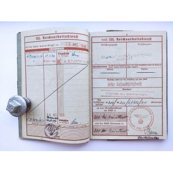 The Wehrpass issued to a POW camp (Stalag) guard. Espenlaub militaria