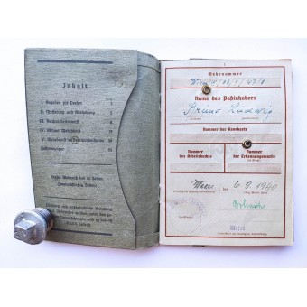 The Wehrpass issued to Bruno Ludwig from Vienna. Espenlaub militaria