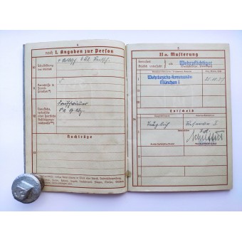 The Wehrpass issued to former policeman. Espenlaub militaria