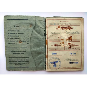 The Wehrpass issued to Stabsgefreiter: French and Polish campaigns, Balkans and Eastern Front. Espenlaub militaria