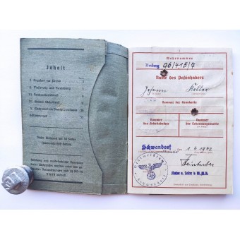 The Wehrpass issued to WW1 veteran and POW. Espenlaub militaria