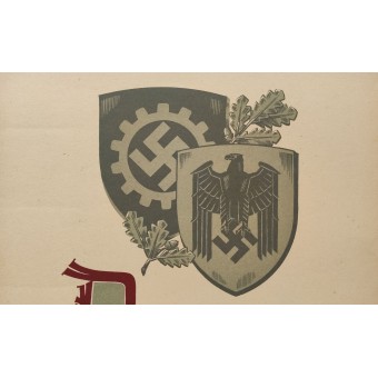 3rd Reich WW2 German propaganda poster.. Espenlaub militaria
