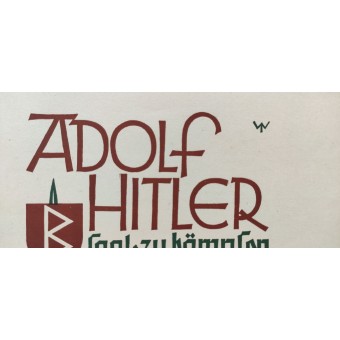 Adolf Hitler dice: Hemos nacido para luchar, porque fuimos fuera de la lucha!. Espenlaub militaria
