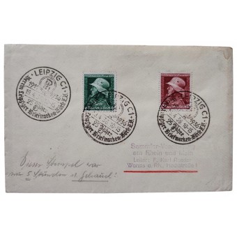 Enveloppe premier jour pour Heldengedenktag, 1936. Espenlaub militaria