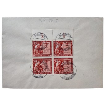 Briefumschlag mit den Briefmarken des Bierhallenputsches vom 4.4.44. Espenlaub militaria