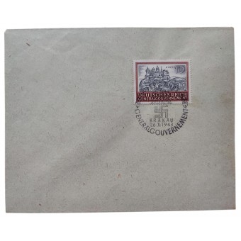 Generalgouvernement first day cover, 1943. Espenlaub militaria