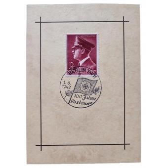 Hitler stamp on FDC, Berlin, 1942. Espenlaub militaria