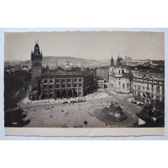 Första dagens vykort med det ockuperade Prag, 1942. Espenlaub militaria