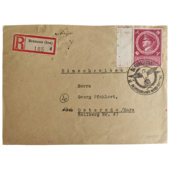 1. päivän kirjekuori Fuehrerin syntymäpäivänä vuonna 1944. Espenlaub militaria
