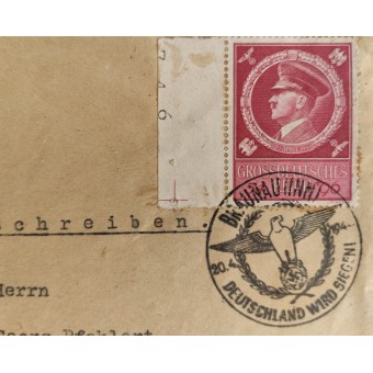 Kuvert för första dagen med Führerns födelsedag 1944. Espenlaub militaria