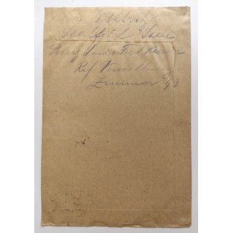 Tomt kuvert med poststämplar tillägnat dagen för ungdomens engagemang 1943.. Espenlaub militaria