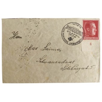 Kuvert av första dagen med frimärke daterat 1938 från Wien.. Espenlaub militaria