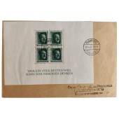 Briefumschlag des ersten Tages mit Hitler-Stempeln, 20. April 1937