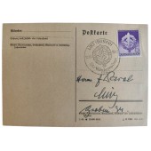 Cartolina postale primo giorno dedicata alle Giornate delle gare difensive delle SA nell'ottobre 1942
