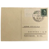 Första dag vykort för Reichsparteitag i Nürnberg 1937