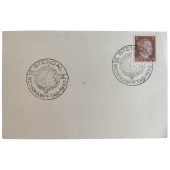 Ensimmäisen päivän postikortti postimerkillä SA Wehrkampftag 1942
