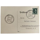 Hitlers Geburtstagspostkarte für den 20. April 1937 - München