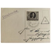 Briefkaart van de eerste dag - Amsterdam 20.4.1943