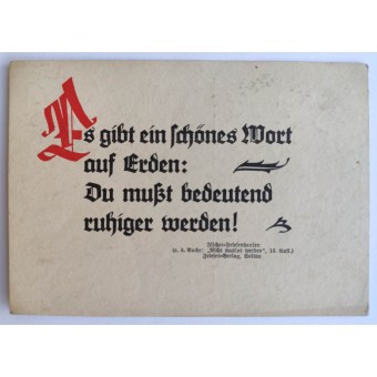Cartolina con un francobollo SA dedicato alle competizioni a Berlino nel 1939. Espenlaub militaria